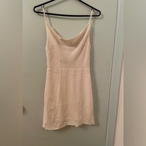 Aritzia Sun-Deh Sz S Spencer Off White Cowl Neck Mini Dress